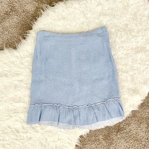 Brandy Melville Blue Ditsy Floral Skirt